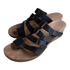 Baretraps Black Theanna Slip On Comfort Wedge Sandal Size 8